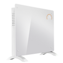 Baridi DH138  Electric Glass Panel Heater, 1500W, Thermostat Controlled 24Hr 7 Day Timer, Wi-Fi Enabled, Remote Control, White - DH138