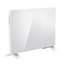 Baridi DH138  Electric Glass Panel Heater, 1500W, Thermostat Controlled 24Hr 7 Day Timer, Wi-Fi Enabled, Remote Control, White - DH138