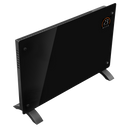 Baridi DH139  Electric Glass Panel Heater, 2000W, Thermostat Controlled Radiator with 24Hr 7 Day Timer, Wi-Fi Enabled, Remote Control, Black - DH139