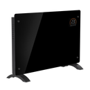 Baridi DH139  Electric Glass Panel Heater, 2000W, Thermostat Controlled Radiator with 24Hr 7 Day Timer, Wi-Fi Enabled, Remote Control, Black - DH139