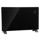 Baridi DH139  Electric Glass Panel Heater, 2000W, Thermostat Controlled Radiator with 24Hr 7 Day Timer, Wi-Fi Enabled, Remote Control, Black - DH139