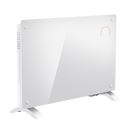 Baridi DH140  Electric Glass Panel Heater, 2000W, Thermostat Controlled 24Hr 7 Day Timer, Wi-Fi Enabled, Remote Control, White - DH140