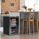 Baridi DH31  Under Counter Wine/Drink/Beverage Cooler/Fridge, Built-In Thermostat, Energy Class E, 85 Litre - Stainless Steel