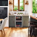 Baridi DH31  Under Counter Wine/Drink/Beverage Cooler/Fridge, Built-In Thermostat, Energy Class E, 85 Litre - Stainless Steel