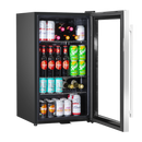 Baridi DH31  Under Counter Wine/Drink/Beverage Cooler/Fridge, Built-In Thermostat, Energy Class E, 85 Litre - Stainless Steel