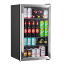 Baridi DH31  Under Counter Wine/Drink/Beverage Cooler/Fridge, Built-In Thermostat, Energy Class E, 85 Litre - Stainless Steel