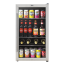 Baridi DH31  Under Counter Wine/Drink/Beverage Cooler/Fridge, Built-In Thermostat, Energy Class E, 85 Litre - Stainless Steel