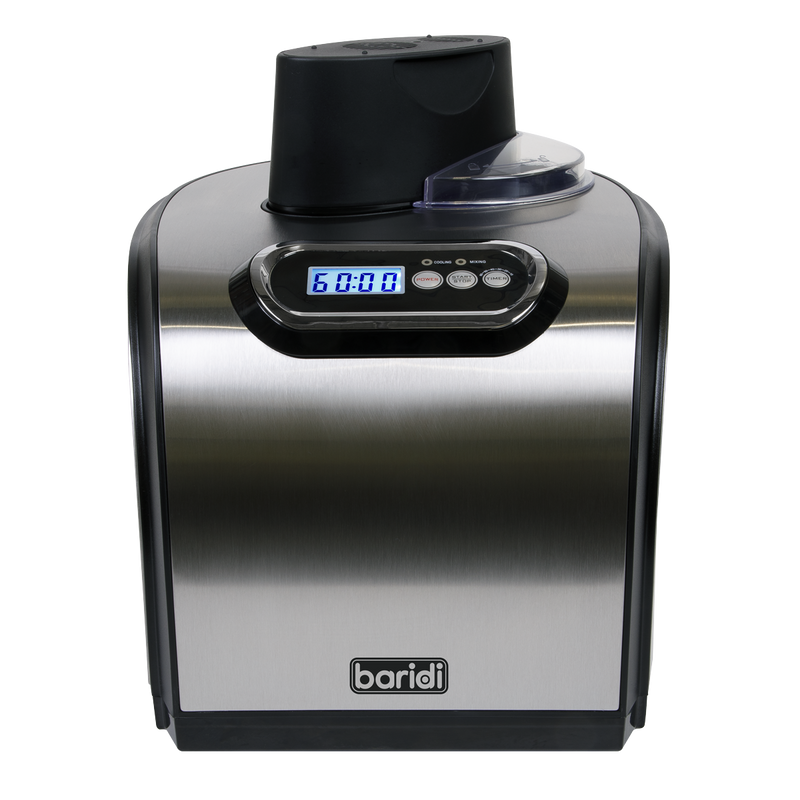 Baridi DH50  1.5L Ice Cream, Gelato & Sorbet Machine with Fast Freeze Compressor Cooling - DH50