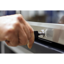 Baridi DH75  50L Tabletop Drinks Fridge, Mini Beer Cooler, Glass Door, Stainless Steel