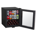 Baridi DH75  50L Tabletop Drinks Fridge, Mini Beer Cooler, Glass Door, Stainless Steel