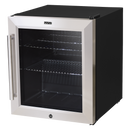 Baridi DH75  50L Tabletop Drinks Fridge, Mini Beer Cooler, Glass Door, Stainless Steel