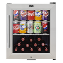 Baridi DH75  50L Tabletop Drinks Fridge, Mini Beer Cooler, Glass Door, Stainless Steel