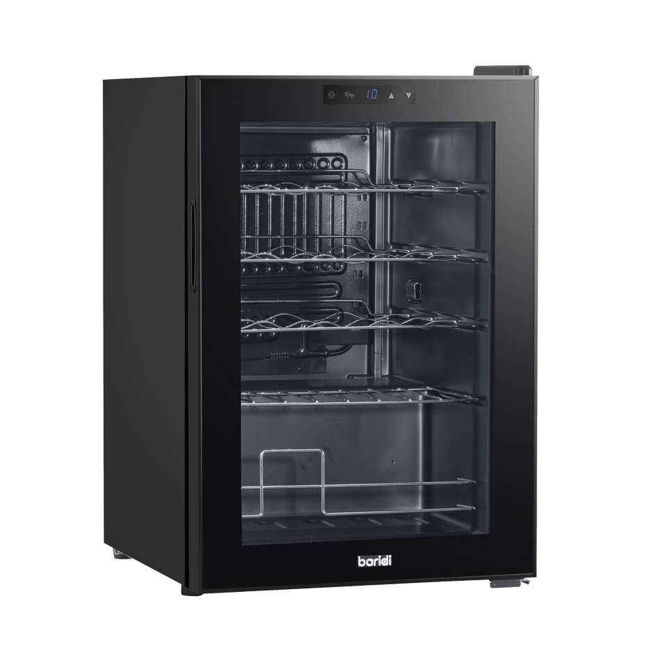 Baridi DH8  Wine Cooler/Fridge, Digital Touchscreen Controls, LED Light, 20 Bottle - Black