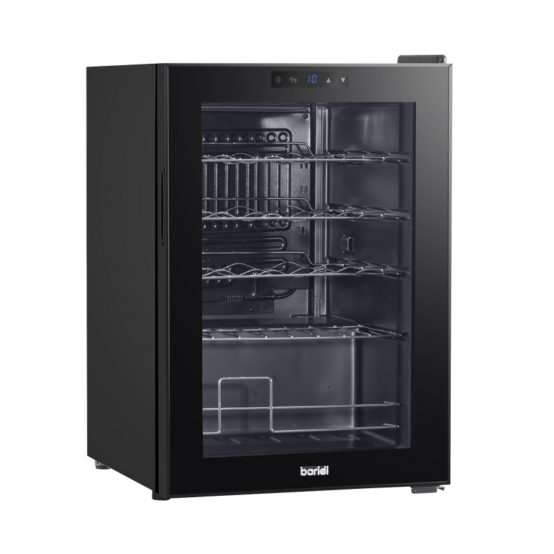 Baridi DH8  Wine Cooler/Fridge, Digital Touchscreen Controls, LED Light, 20 Bottle - Black