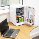 Baridi DH94  15L Mini Fridge Cooler & Warmer, 12V/230V, Perfect for Car, Bedroom, Camping, Makeup, White - DH94