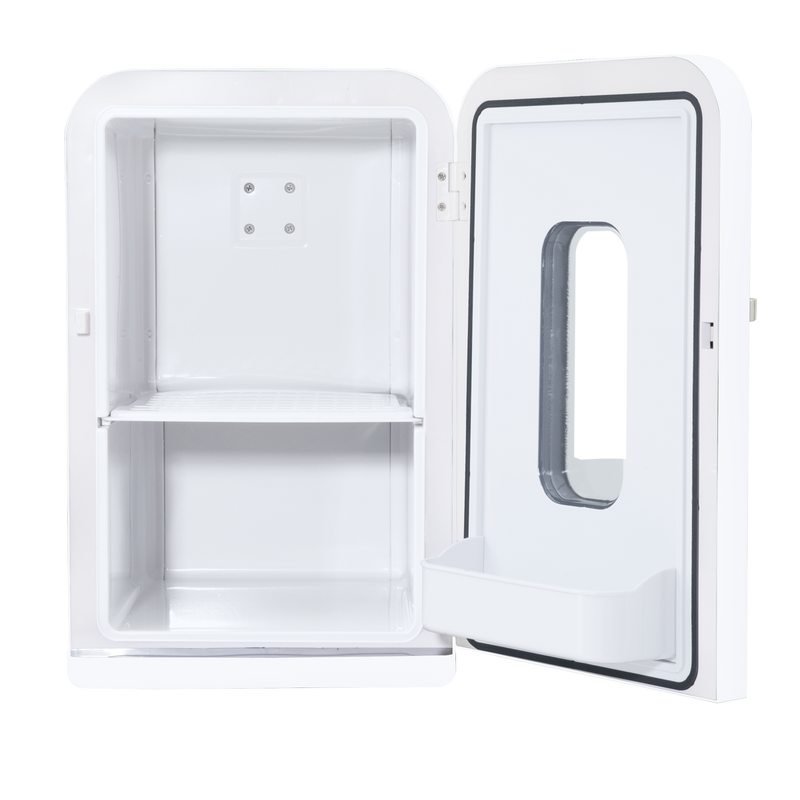 Baridi DH94  15L Mini Fridge Cooler & Warmer, 12V/230V, Perfect for Car, Bedroom, Camping, Makeup, White - DH94