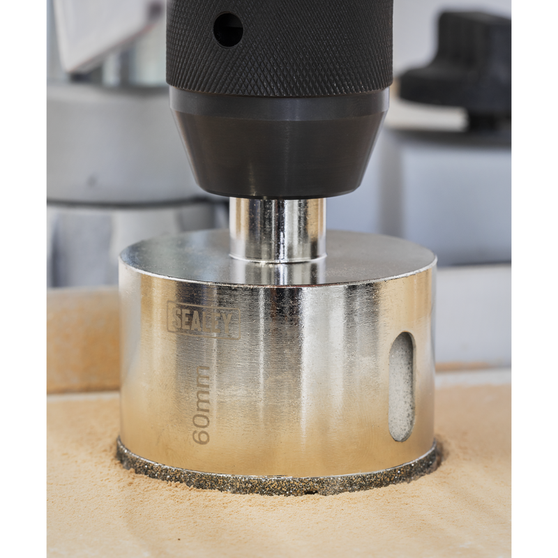 Sealey DHS60 Electroplated Diamond Hole Saw 60mm