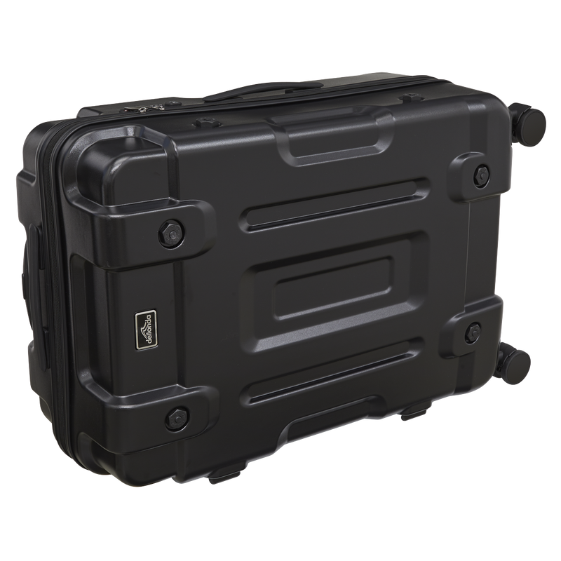 Dellonda DL10 3-Piece Lightweight ABS Luggage Set  - 20", 24", 28" - Black - DL10