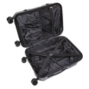 Dellonda DL10 3-Piece Lightweight ABS Luggage Set  - 20", 24", 28" - Black - DL10