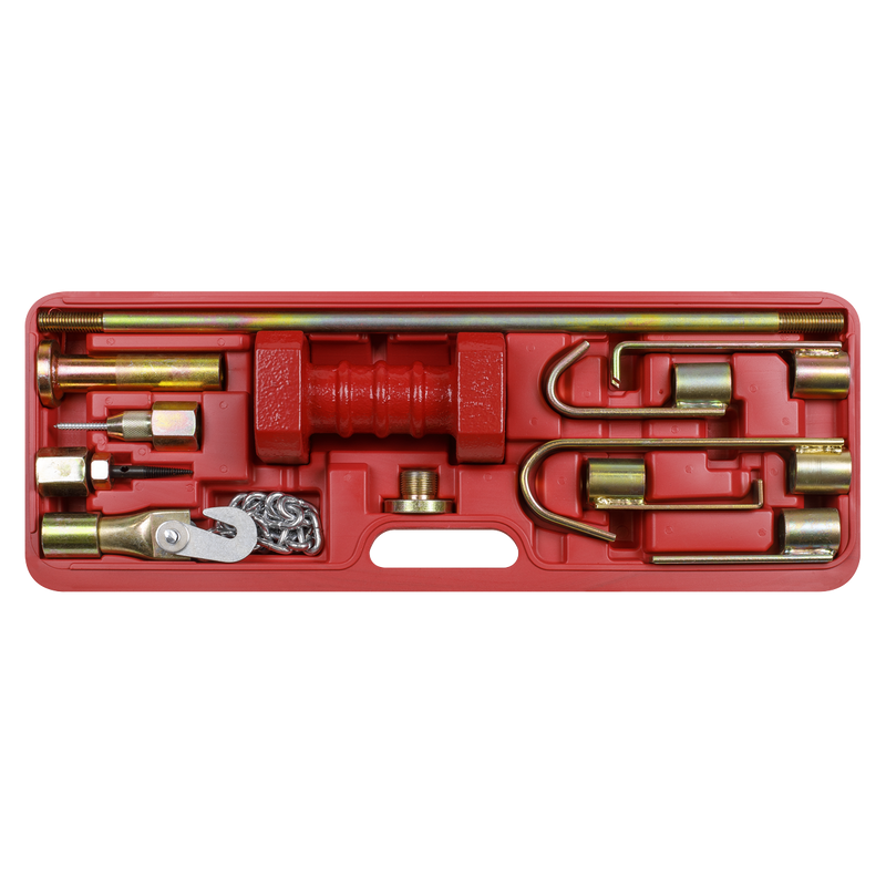 Sealey DP90 10pc 4.4kg Heavy-Duty Slide Hammer Set