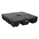 Sealey DRP18 4 Drum Polyethylene Barrel Bund 1380 x 1290 x 280mm