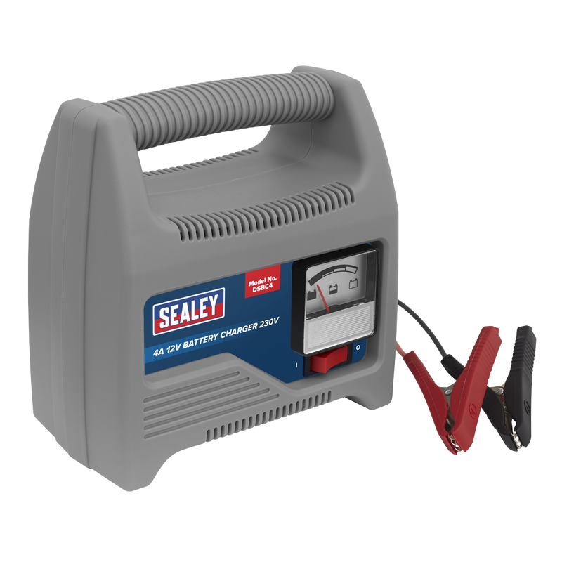 Sealey DSBC4 4A 12V Battery Charger 230V