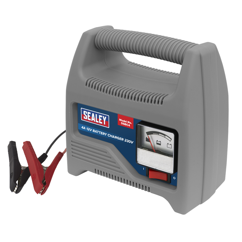 Sealey DSBC4 4A 12V Battery Charger 230V