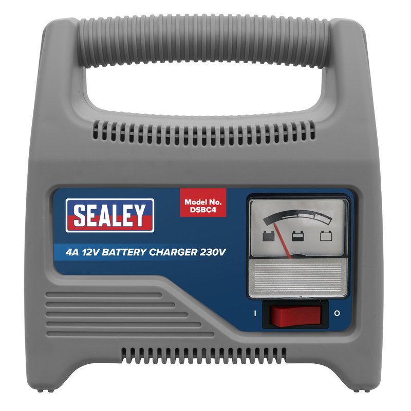 Sealey DSBC4 4A 12V Battery Charger 230V
