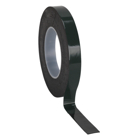 Sealey DSTG1910 19mm x 10m Double-Sided Adhesive Foam Tape - Green Backing