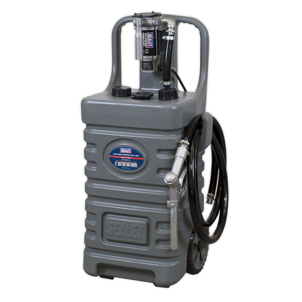 Sealey DT55GCOMBO1 55L Mobile Dispensing Tank with Diesel Pump - Grey
