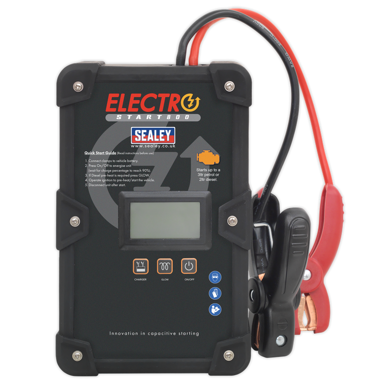 Sealey E/START800 800A 12V ElectroStart√Ç¬Æ Batteryless Jump Starter