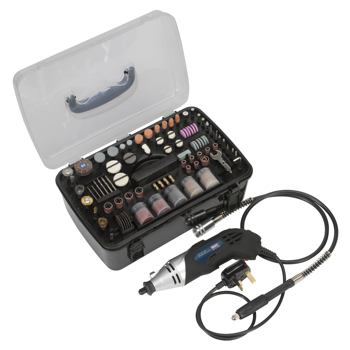 Sealey E5188 219pc Multipurpose Rotary Tool & Engraver Kit