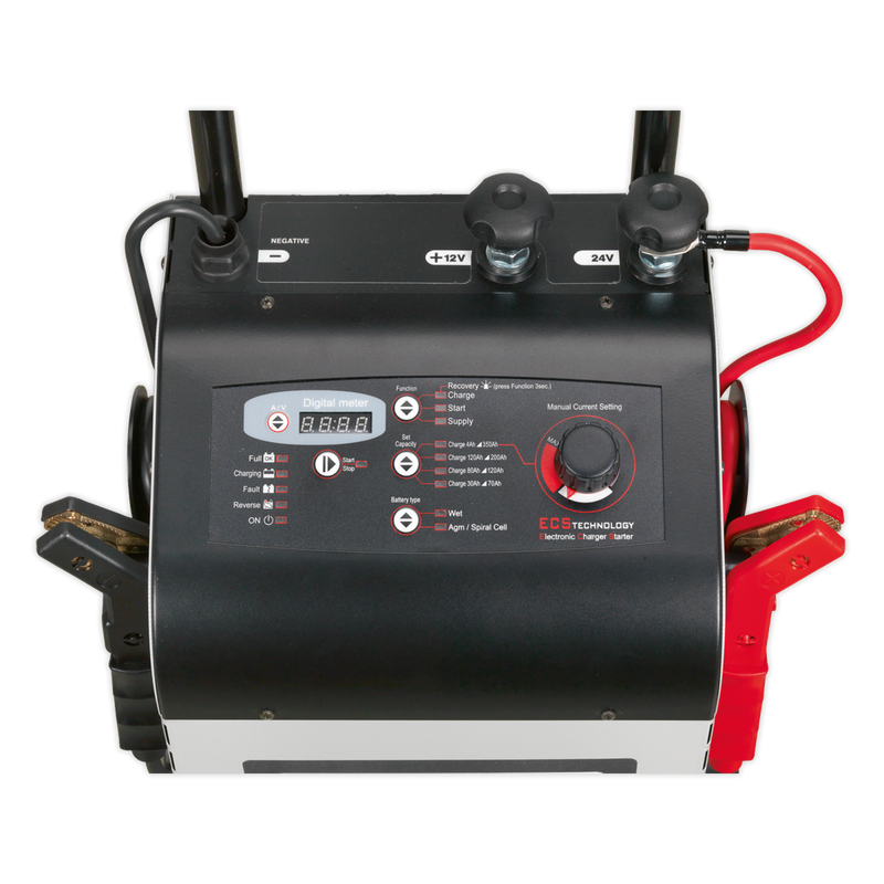 Sealey ECS300 300/45A 12/24V Electronic Starter/Charger