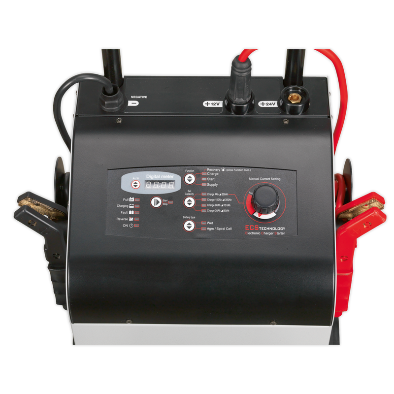 Sealey ECS400 400/75A 12/24V Electronic Starter/Charger