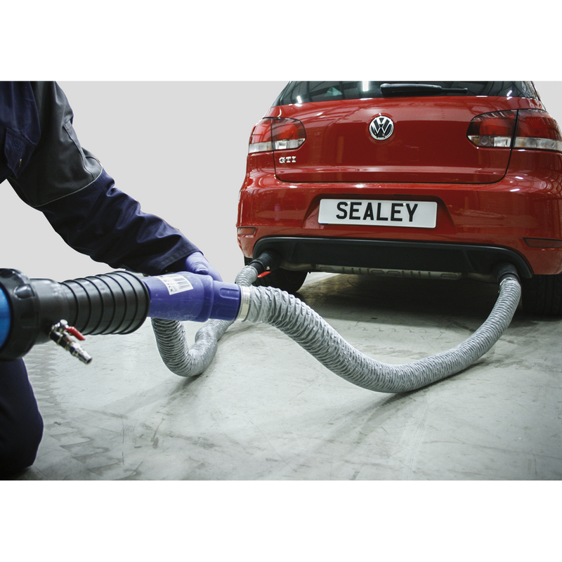 Sealey EFS07 Exhaust Fume Extractor with 3m Ducting