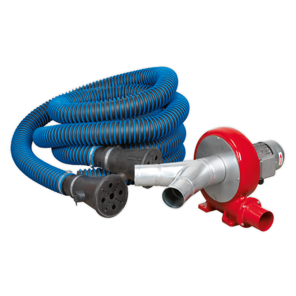 Sealey EFS102 370W Exhaust Fume Extraction System Twin Duct