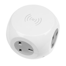 Sealey EL144WC 1.4m Extension Cable Cube 3 x 230V & 3 x USB Sockets & Wireless Charging Pad