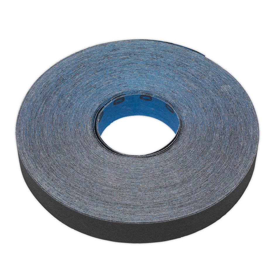 Sealey ER2525150 25mm x 25m Emery Roll Blue Twill - 150Grit