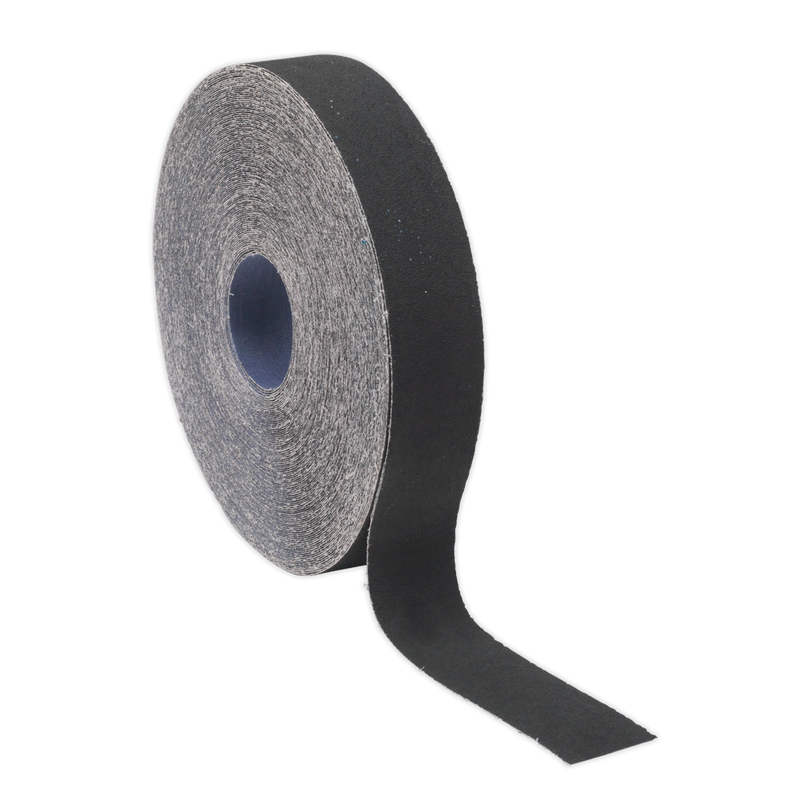 Sealey ER2550150 25mm x 50m Emery Roll Blue Twill - 150Grit