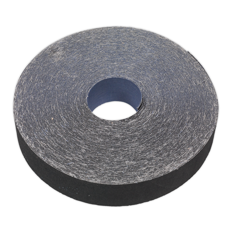 Sealey ER2550150 25mm x 50m Emery Roll Blue Twill - 150Grit