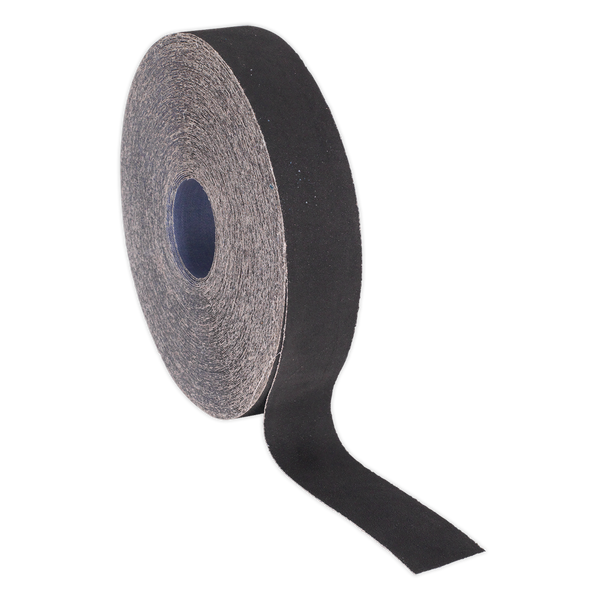 Sealey ER255080 25mm x 50m Emery Roll Blue Twill - 80 Grit