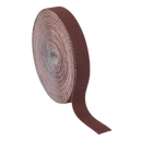 Sealey ERB2550120 25mm x 50m Engineer's Emery Roll Brown - 120Grit