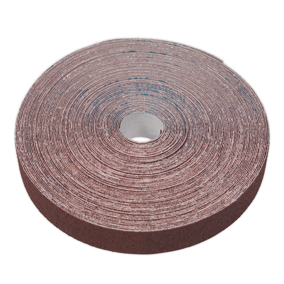 Sealey ERB255080 25mm x 50m Engineer's Emery Roll Brown - 80Grit