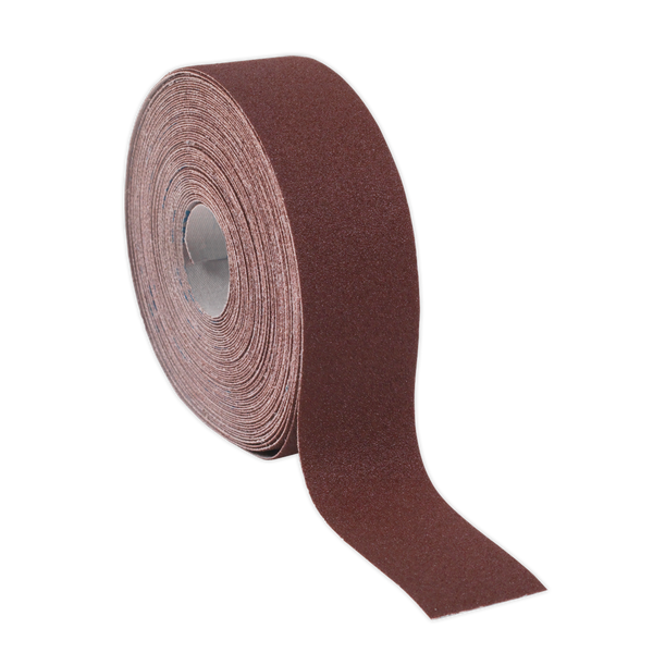 Sealey ERB5050120 50mm x 50m Engineer's Emery Roll Brown - 120Grit