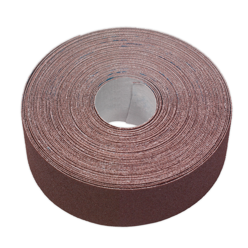 Sealey ERB505080 50mm x 50m Engineer's Emery Roll Brown - 80Grit