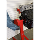 Sealey ES480D 450kg Folding 360‚àö√á¬¨‚à´ Rotating Engine Stand with Geared Handle Drive