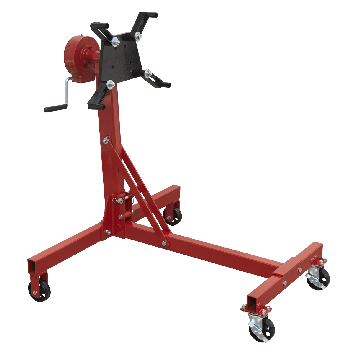 Sealey ES480D 450kg Folding 360â€šÃ Ã¶âˆšÃ¡Â¬Â¨â€šÃ Â´ Rotating Engine Stand with Geared Handle Drive