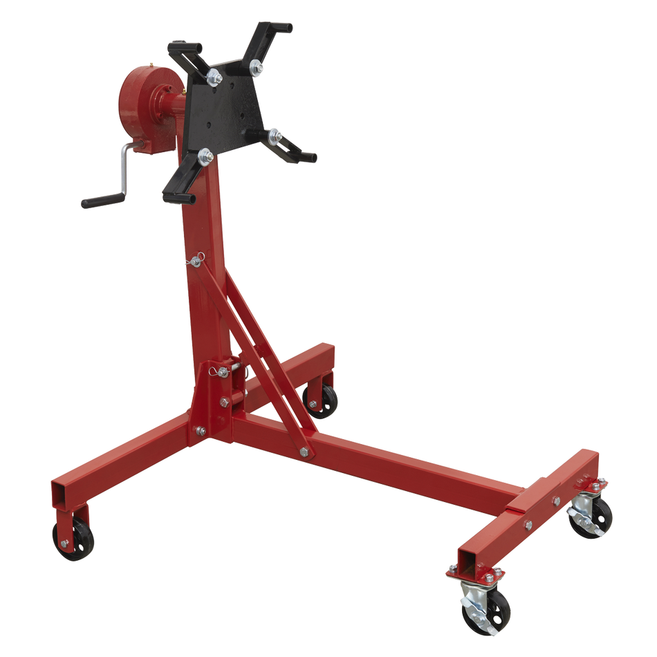 Sealey ES480D 450kg Folding 360â€šÃ Ã¶âˆšÃ¡Â¬Â¨â€šÃ Â´ Rotating Engine Stand with Geared Handle Drive
