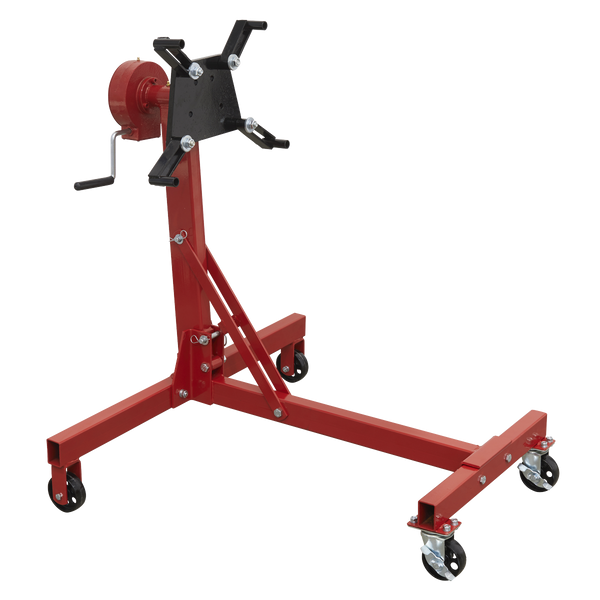 Sealey ES480D 450kg Folding 360√Ç¬∫ Rotating Engine Stand with Geared Handle Drive