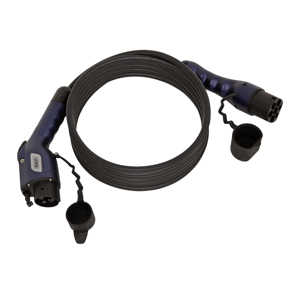 Sealey EVCC1216 5m 16A Type 1 to Type 2 EV Charger Cable